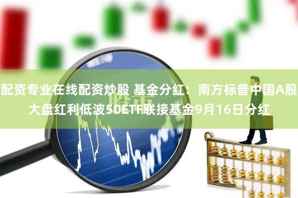 配资专业在线配资炒股 基金分红：南方标普中国A股大盘红利低波50ETF联接基金9月16日分红